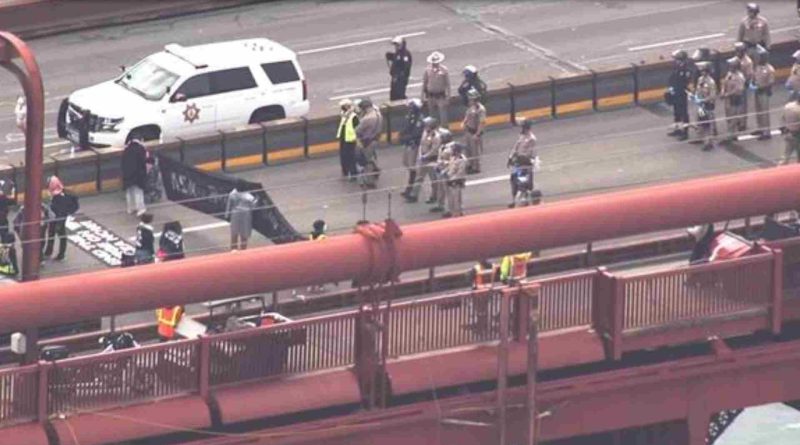 Golden Gate Bridge Standstill Second Protest Paralyzes Traffic