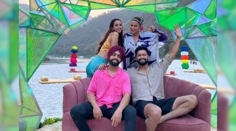 The Many Moods Of Bad Newz Featuring Vicky Kaushal, Triptii Dimri And Ammy Virk. Courtesy Neha Dhupia