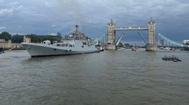 Indian Naval Ship INS Tabar Arrives In London