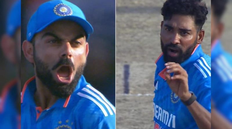 Mohammed Siraj Claims Wicket After Heated Exchange With Sri Lanka Star. Virat Kohli Does This. Watch