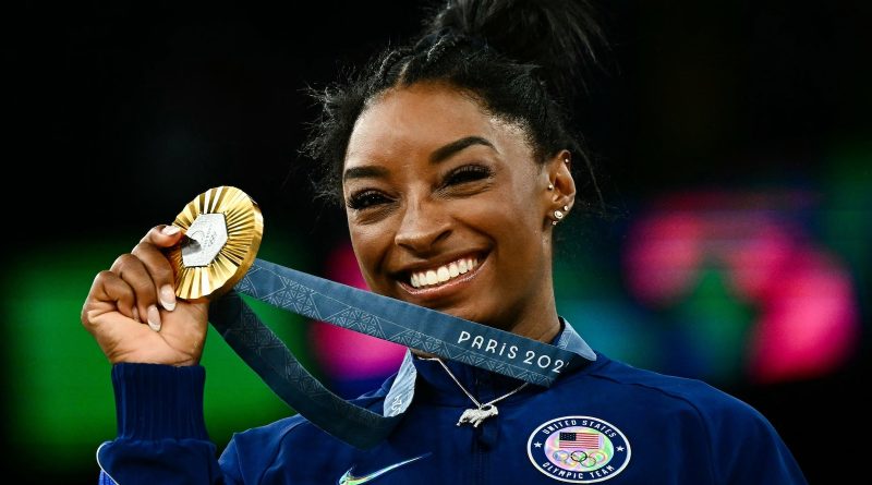Simone Biles wins gold in women's gymnastics all-around, Suni Lee takes bronze