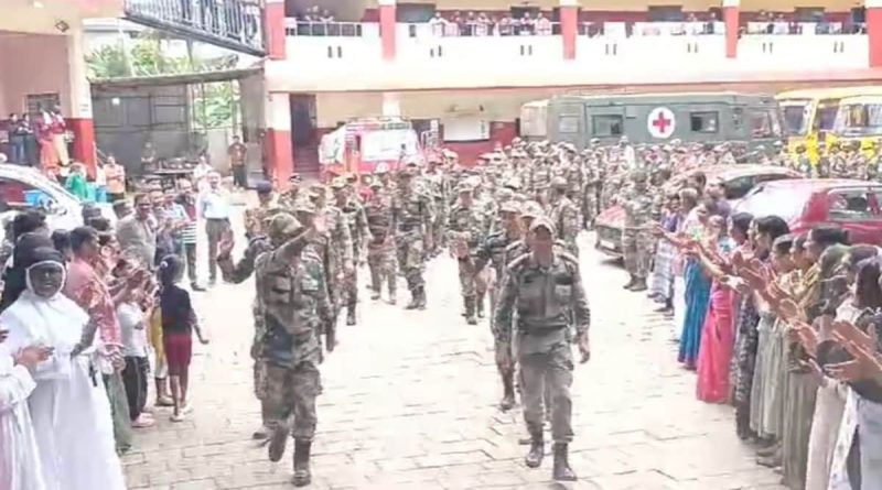 Wayanad Farewell To Soldiers, Dog Squad Who Helped In Rescue Op