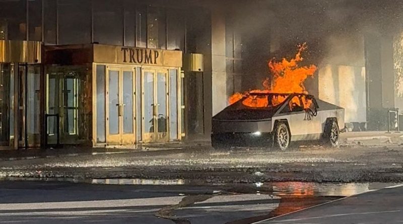 Investigation Underway Following Cybertruck Explosion Outside Las Vegas Trump Hotel