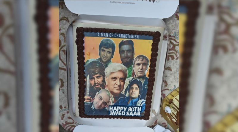 Javed Akhtar Received This Special Birthday Cake Courtesy Of Vidya Balan And Siddharth Roy Kapur