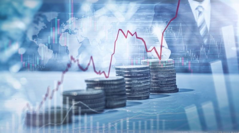 Stacked coins with a financial growth chart overlay representing Gomyfinance Invest strategies for wealth building.