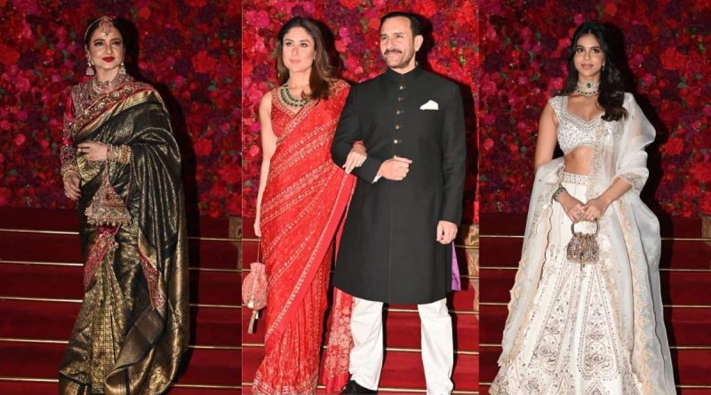 Rekha, Kareena Kapoor-Saif Ali Khan, Suhana Khan-Agastya Nanda Lead Celeb Roll-Call At Aadar Jain And Alekha Advani's Wedding