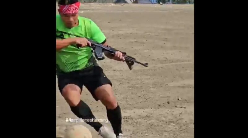 Men Carrying Assault Rifles 'Play' Football In Manipur. Video Viral