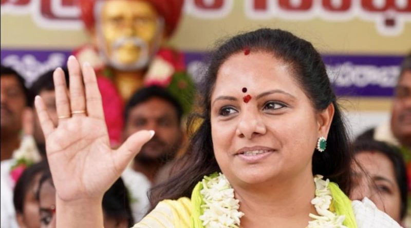 BRS MLC K Kavitha On Day-Long Hunger Strike For Jyotirao Phule Statue In Telangana Assembly