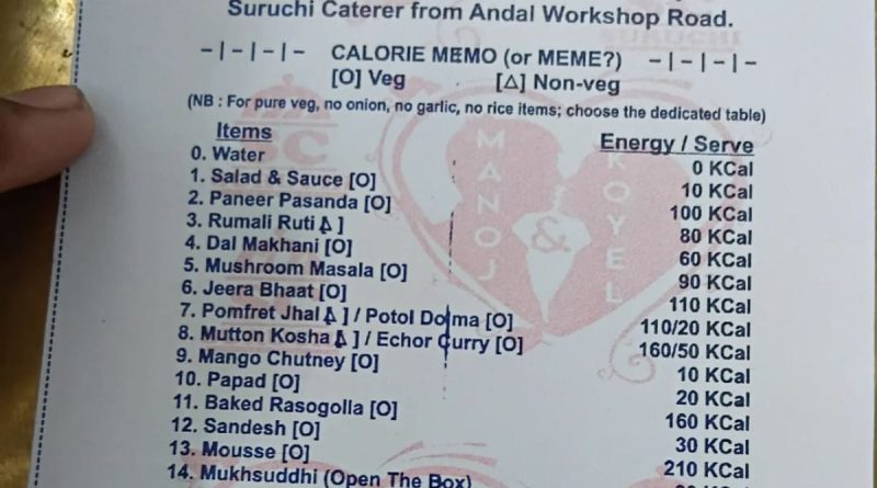 "Made By A Developer": Internet Reacts To Calorie-Listed Food Menu In Indian Wedding